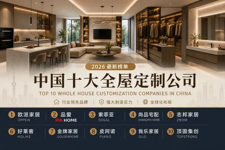 中国十大全屋定制公司