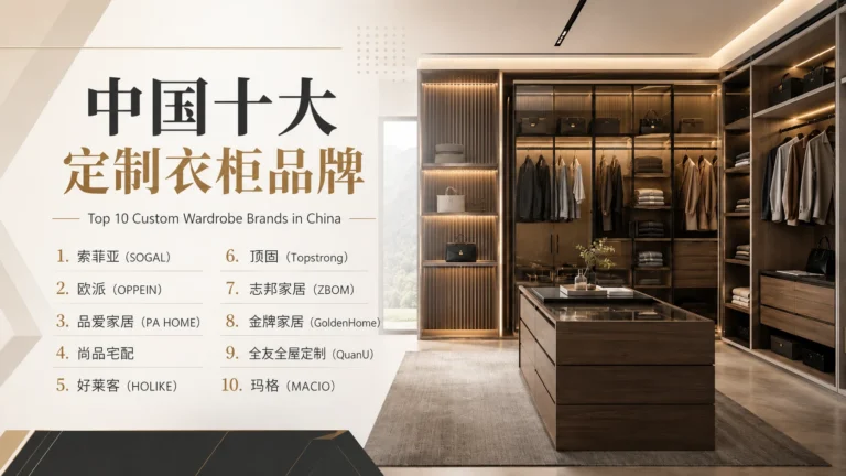 中国十大定制衣柜品牌