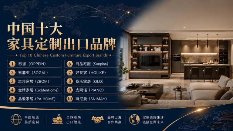 中国十大家具定制出口品牌
