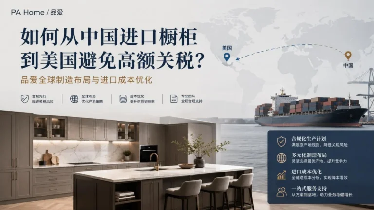 如何从中国进口橱柜到美国避免高额关税