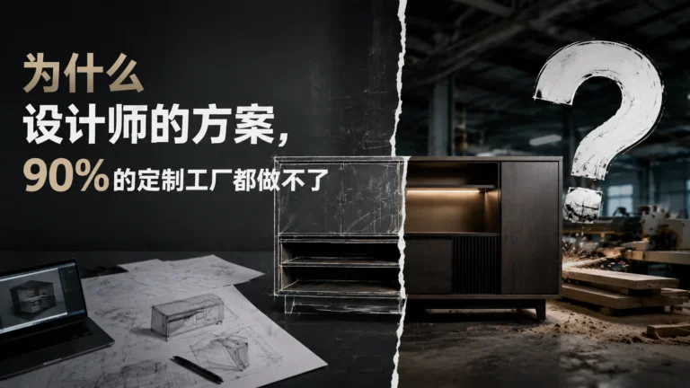 为什么设计师的方案，90%的定制工厂都做不了