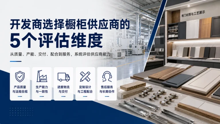开发商选择橱柜供应商的5个评估维度