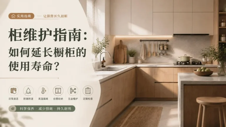 柜维护指南：如何延长橱柜的使用寿命