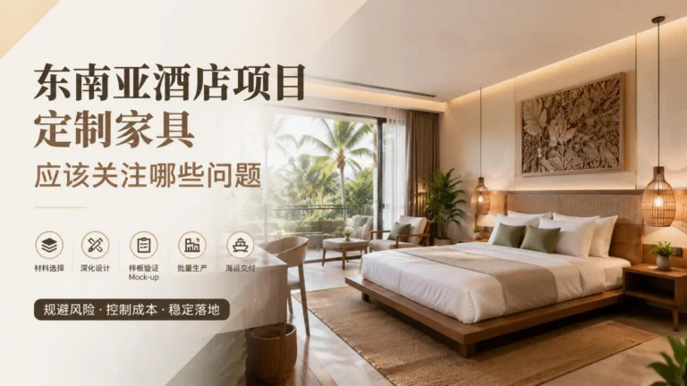 东南亚酒店项目定制家具应该关注哪些问题