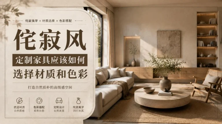 侘寂风定制家具应该如何选择材质和色彩