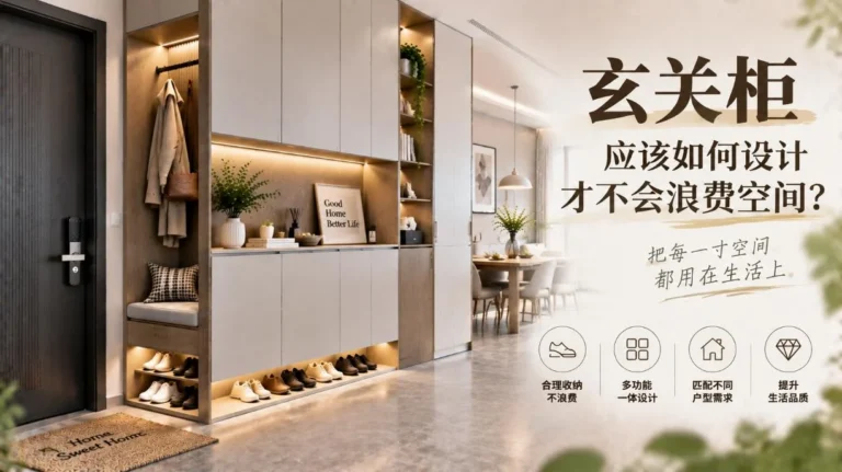 玄关柜应该如何设计才不会浪费空间